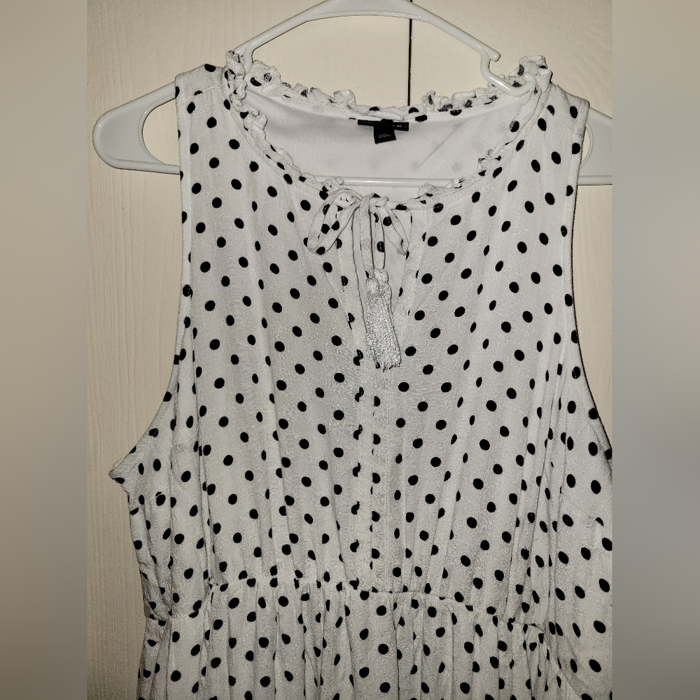 Torrid Black & White Polka Dot Dress - Picture 6 of 8